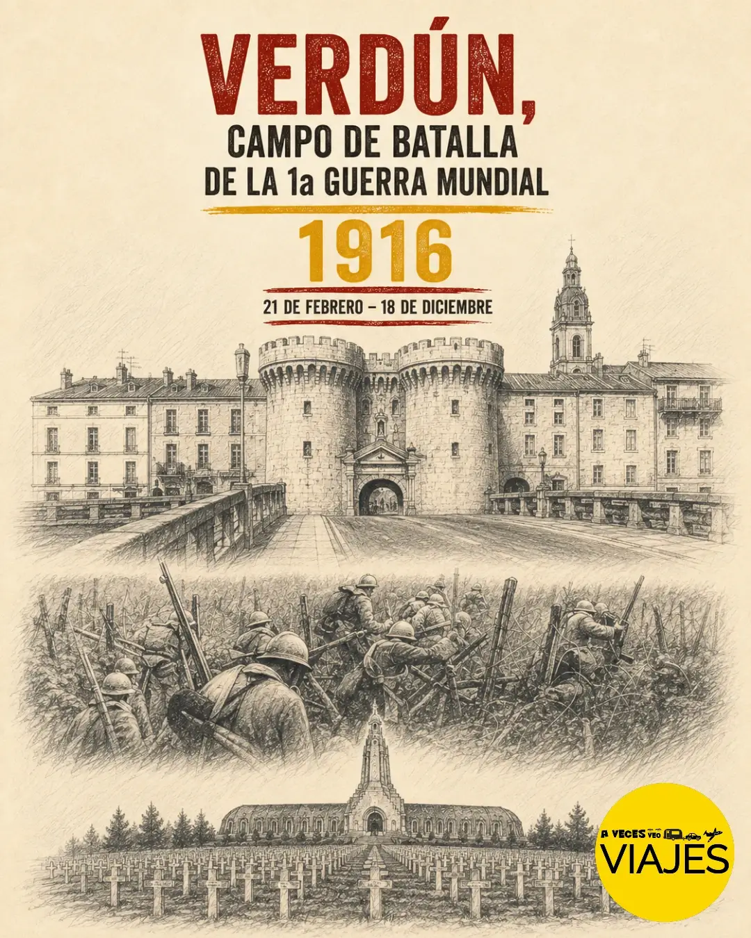 Verdún, campo de batalla de la 1a Guerra Mundial 1 Verdun