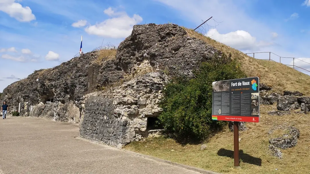Verdún, campo de batalla de la 1a Guerra Mundial 16 Fort de Vaux