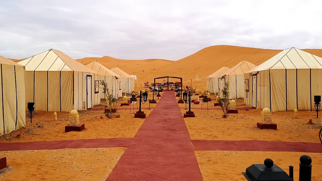 🏁 Ruta del desierto por libre: Diario de Viaje Marrakech - Merzouga - Marrakech (5 días) 8 Campamento en las dunas del Sahara