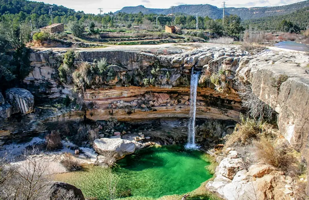 Parrizal de Beceite: entre bosques frondosos y aguas turquesas 19 Salto de La Portellada