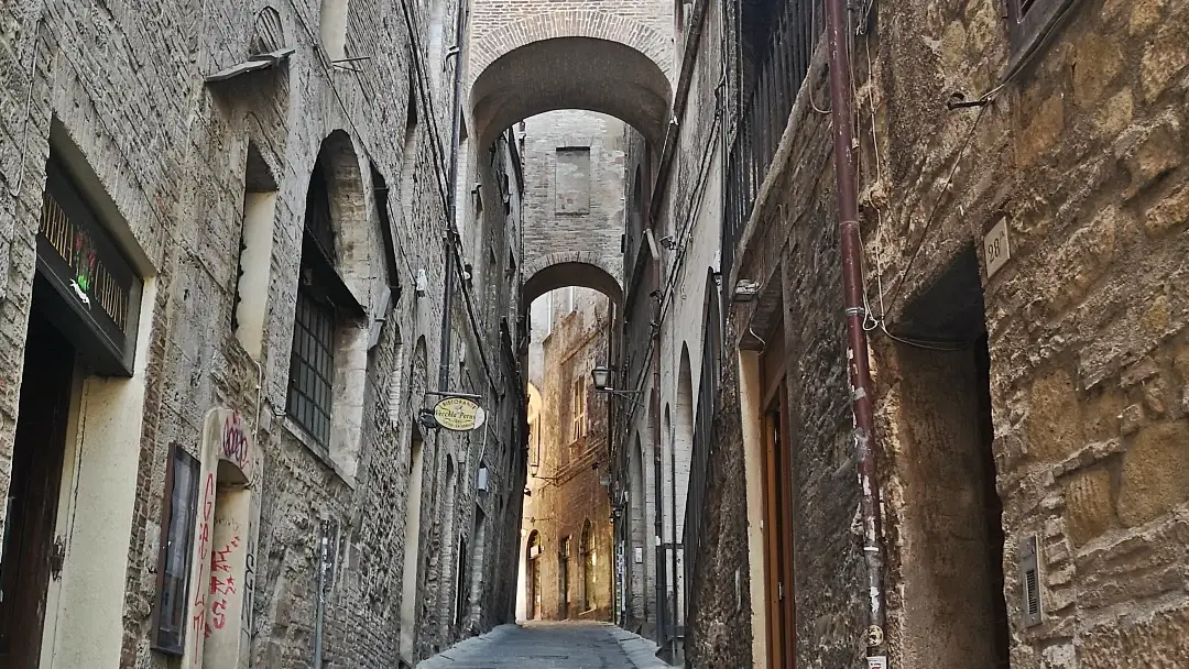 Que ver en Perugia, la encantadora capital medieval de Umbría 20 Perugia Via Ulisse Rocchi