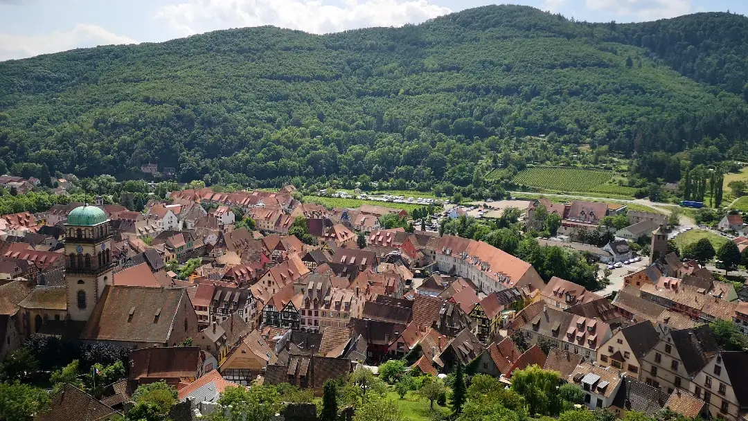 Que ver en Kaysersberg, la 'Montaña del Emperador' de Alsacia 17 Panorámica desde el Castillo de Kaysersberg Alsacia